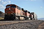 Eastbound intermodal comes up the grade